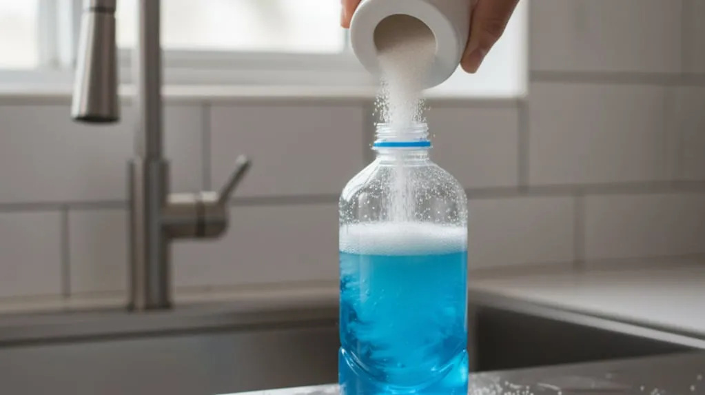 Suiker en afwasmiddel mengen: de verrassende werking van een simpel huishoudtrucje