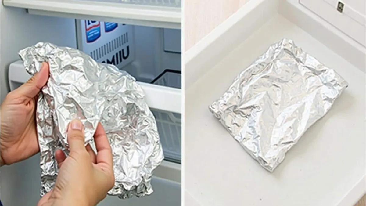 Vriezer ontdooien? Probeer deze truc met aluminiumfolie
